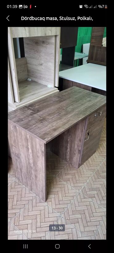 Ofis dəst mebeli: Parta tek neferlik 50/60 sm 28 azn Parta iki neferlik 100/50 sm — 9