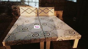 taxt: Təzə çarpayılar . 1 nəfərlik çarpayılar 60 manat . 2 nəfərlik taxt 110 — 1