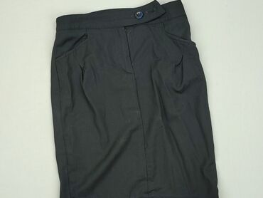 spódnice midi czarne z rozcięciem: Skirt, S (EU 36), condition - Good