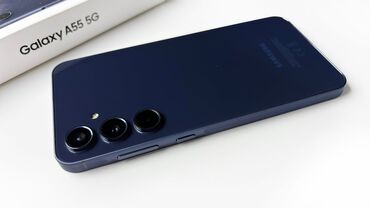 mi 8 чехол: Samsung Galaxy A55, Жаңы, 256 ГБ, түсү - Көк, 2 SIM