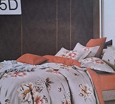 Posteljina: BRACNE POSTELJINE – komplet 5D dezen Opis: - Komplet posteljine sa — 4