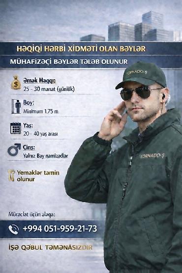 muhavizə: Mühafizəçi, Kişi, 20 yaş, Təcrübəsiz — 1