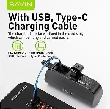 Eksterne baterije: BAVIN mini power bank 5000 mAh – 18W brzo punjenje - Kompaktan — 5
