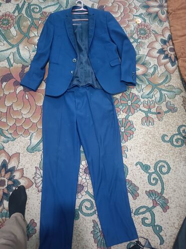 брендовая мужская одежда бишкек: Костюм 5XL (EU 50), цвет - Синий