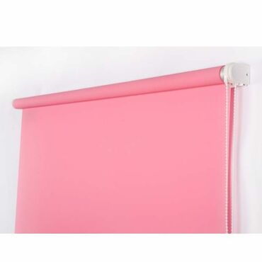 жалюзи на балкон: Рулонная штора ролло "Однотонная блэкаут", розовый