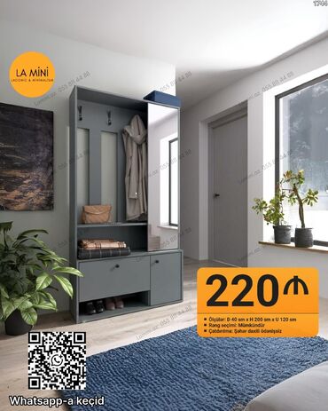 Dolablar: 2 qapılı Dolab-asılqan
