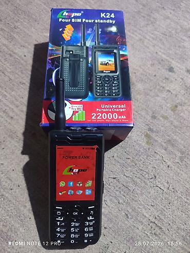 Digər mobil telefonlar: Hope K24 mobil telefon Telefon Təzədir. hədiyyə alınib. Ehtiyac — 25