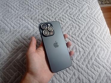 IPhone 16 Pro, Б/у, 512 ГБ, Black Titanium, Зарядное устройство, Защитное стекло, Чехол, 87 %
