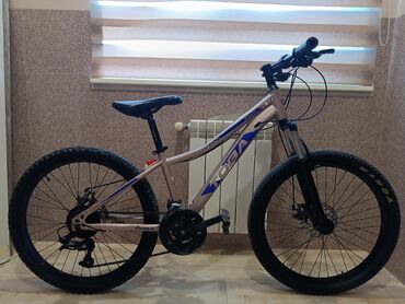 Uşaq velosipedləri: İşlənmiş İki təkərli Uşaq velosipedi Toba, 24", sürətlərin sayı: 21, Rayonlara çatdırılma, Ünvandan götürmə, Ödənişli çatdırılma