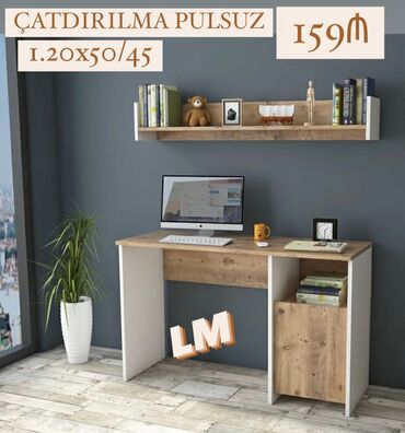 stollu çardaq çarpayı: *Yazı masası / iş masası* _*EMDİRİMLƏ*_ Qiymət : *159₼* ➡️Məhsul yeni