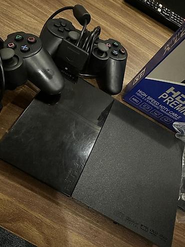 ps2 av kabel: 2 defe istifade olunub, PlayStation 2 Slim oyun konsolu seti — 2