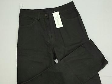 czarne cargo pull and bear: Spodnie materiałowe damskie, rozmiar XL — 1