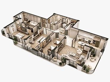 квартиры ортосай: 5 комнат, 218 м², Орто-Сай с. Элитка, 6 этаж, ПСО (под самоотделку) — 7
