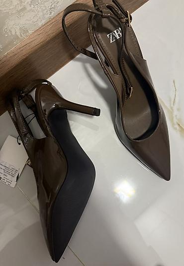 Tuflilər: Tuflilər, Zara, Ölçü: 38, rəng - Qəhvəyi, Yeni — 6