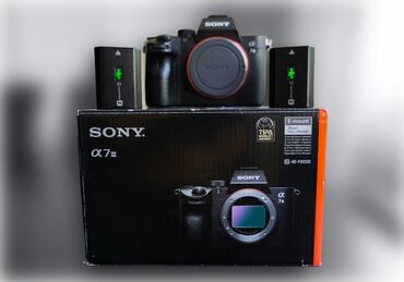 fotoaparatlar qiymeti: Sony Alpha 7iii) + (2 dənə Original Sony Batteri) + (Adaptor)