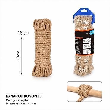 KMT Kanap od jute 5302209 Praktičan, višenamenski kanap od prirodne