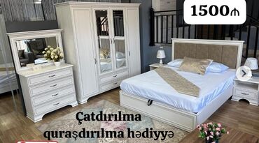Dolablar: *yeni upakovka YATAQ mebeli SATILIR*‼️ Qiymət 1500₼ Belarus mebelidir