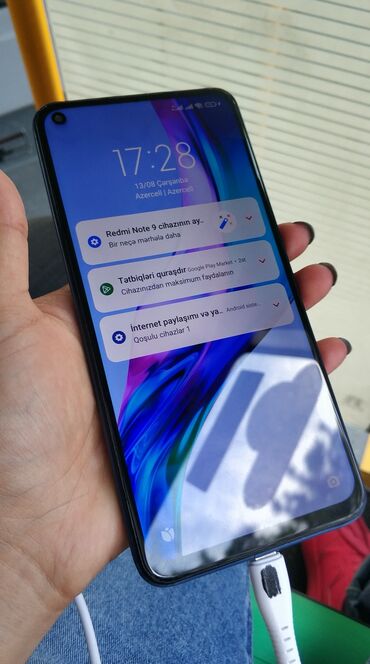 redmi note 9 pro max qiymeti: Redmi Note 13 Pro+, 128 GB, rəng - Mavi, Barmaq izi, İki sim kartlı
