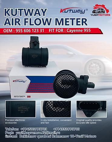 606 mator: KUTWAY Air Flow Meter (Hava Axını Ölçən) Uyğunluq: - Porsche Cayenne — 3