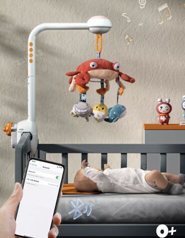 Игрушки: Мобиль для ребёнка. Купили за 5000 с. Использовался 1м ребёнком — 1