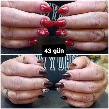 Manikür, pedikür: Forma gel tipsi gel qaynağı gellak şellak Şekillerin hamısı öz əl — 4