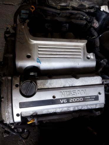 Двигатели, моторы и ГБЦ: Бензиновый мотор Nissan 1999 г., 2 л, Б/у, Оригинал, Япония