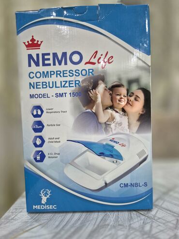 İnqalyatorlar, nebulizerlər: NEMO Life Compressor Nebulizer – Model SMT 1500 (CM-NBL-S) -