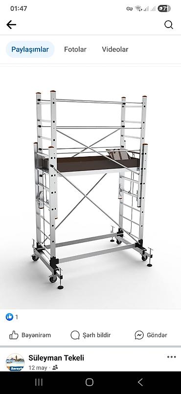 iş alətləri: Alüminium Hərəkət edən Skafold (mobil iş qurğusu) - Material: yüngül — 4