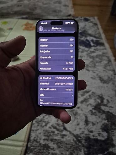 107 ekran tv: IPhone 15 Pro, 512 GB, Gümüşü, Face ID — 5
