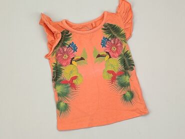 pomarańczowa koszulka dziecięca: T-shirt, 1.5-2 years, 86-92 cm, condition - Good
