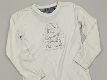 bluzka z krótkim rękawem biała: Блузка, 12 р., 146-152 см, стан - Хороший