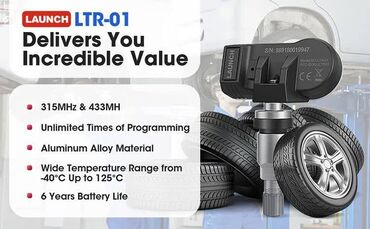 Digər datçik, sensor, qoruyucuların növləri: Launch tpms təkər sensoru spesifikasiya: i̇şləmə tezliyi: 315 mhz — 4