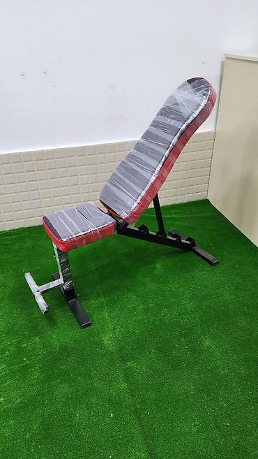 Тренажеры: Çoxfunksiyalı skamya və ştanq rəfi dəsti - Tənzimlənən skamya: bel — 7