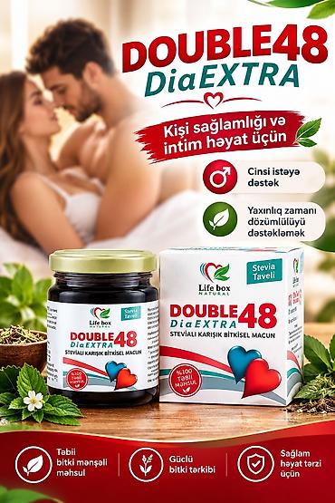 Life Box Natural DOUBLE 48 Dia Extra – steviya ilə zənginləşdirilmiş