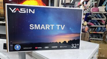 интерактивные приставки: Срочная акция Телевизоры Yasin 32 cmart С интернетом Экран защитный