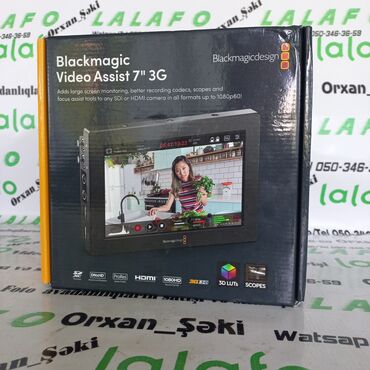 Videokameralar: Blackmagic PRO 7*3G HD recorder. Məhsul xaricdən gəlmə maldır. Çox