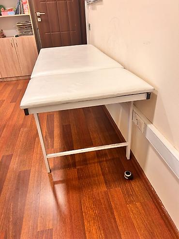 Salon, tibbi mebel: İşlənmiş, Masaj kuşetkası, Qatlanmayan, rəng - Ağ — 3