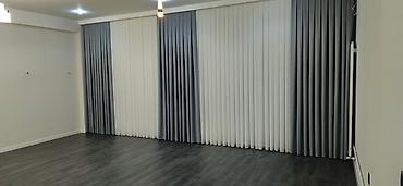 projektor perdesi: İkiqat pərdə sistemi – zolaqlı dekorativ drapery - Model: İkili — 2