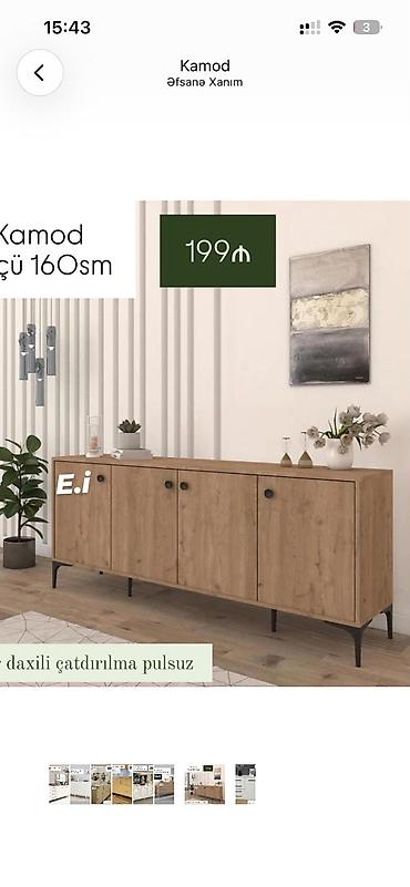 Komodlar: Kamod – 160 sm - Minimalist skandinaviya üslubunda kamod - Ölçü — 1