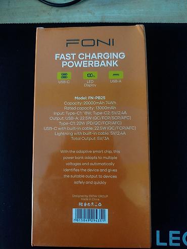 hoco power bank: Powerbank 20000 mAh, Yeni — 2