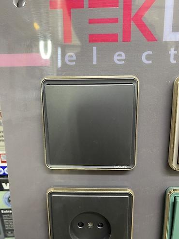 tex place: Выключатель настенный TEKEL, серия с матовыми графитовыми клавишами и — 1