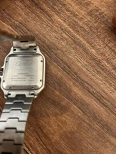 apple watch series 1: Cartier Santos saat – paslanmayan poladdan korpus və brelok, klassik — 3