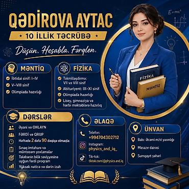 Repetitor, Fizika, Azərbaycan dili, İmtahanlara hazırlıq lalafo.az -da Repetitor, Fizika, Azərbaycan dili, İmtahanlara hazırlıq