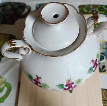 Elektrik çaydan-samovar (porcelan, naxışlı) - Material: ağ cilalanmış lalafo.az -da Elektrik çaydan-samovar (porcelan, naxışlı) - Material: ağ cilalanmış