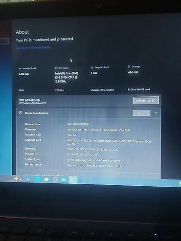 hp kompyuter: HP Pavilion G7 seriyası noutbuk Intel core i5-3210M 466 Hdd yaddas 4 — 5