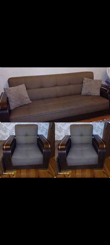 кресло диван: Диван, Новый, Раскладной, С подъемным механизмом, Кожа