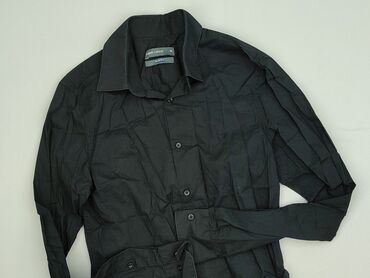 czarne spodnie i koszula: Angelo Litrico, Shirt for men, size S