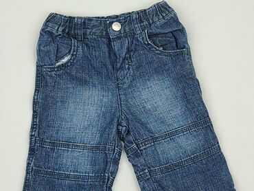 Spodnie jeansowe, 6-9 m, stan - Dobry