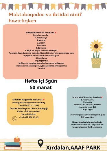 Məktəbəqədər və ibtidai sinif hazırlığı: Məktəbəqədər və ibtidai sinif hazırlığı, Azərbaycan dili