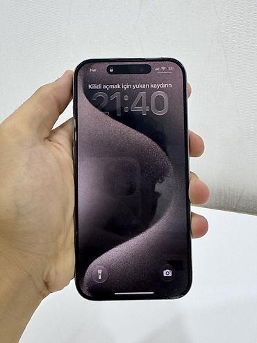 Mobil telefon və aksesuarlar: IPhone 15 Pro, Natural Titanium, Face ID — 3